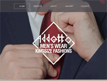 Tablet Screenshot of addettomenswear.com
